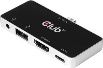 Club3D - USB-C 3.1 Gen 1 to HDMI 2.0b+1 USB 2.0 + USB-C Charge up to 100W+1 Combo Audio Jack Female