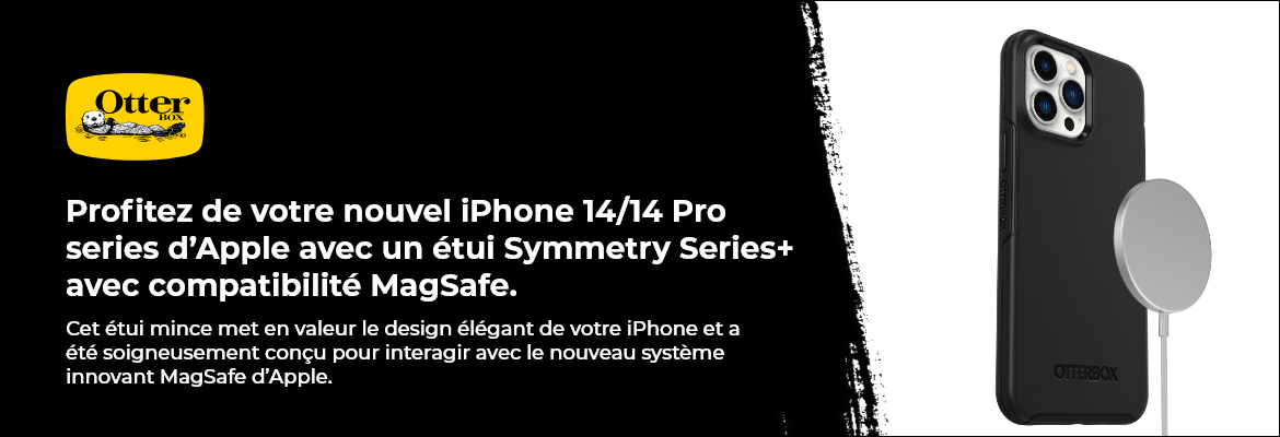 Profitez de votre novel iPhone 14/14Pro/14 Pro Max d'Apple avec Symmetry Series+ avec compatibilite MagSafe
