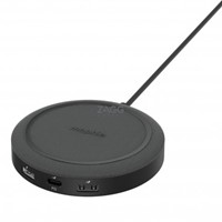 Mophie - Wireless Charging Hub With Usb C And Usb A Ports - Black