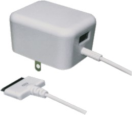 Muvit Apple 30-pin Travel Charger with extra USB port