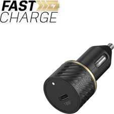 OtterBox Otterbox - Premium Fast Charge Usb C Car Charger 18w - Black Shimmer