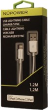 NewerTech N&#220;POWER 1.2m Charge/Sync Cable Lightning/USB - White