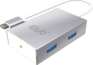 Club3D - USB-C 3.1 Gen 1 to 4 USB/USB 3.1 Gen 1 inclusive 1 Port BC 1.2 Charging