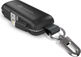 PowerPeak Clip On Ultra Portable Charger w/ Integrated Lightning Cable