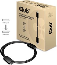 Club3D - USB-C 3.1 Gen 2 Male to USB-C Male USB-C 3.1 (10Gbps) PD 100W 0.8m/2.6ft Cable Support 4K60HZ
