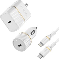OtterBox Otterbox - Fast Charge Pd 20w Wall And 20w Car Charger With Usb C To Lightning Cable