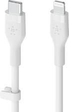 Belkin - BOOSTCHARGE PRO USB-C Cable with Lightning Connector 3ft - White