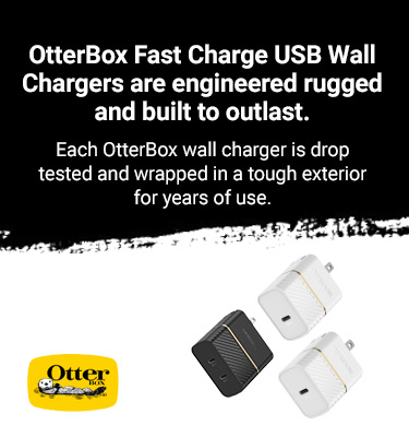 OtterBox Fast Charge USB Wall Chargers are engineered rugged and built to outlast