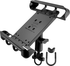RAM Mounts RAM Tab-Tite Handlebar U-Bolt Mount for Large 10&quot; Tablets with Cases - Medium Arm - B Size