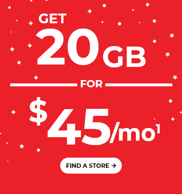 Get 20GB for $45/mo. Find a store.