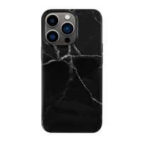 Uunique London iPhone 13 Pro Uunique Black (Black Marble) Nutrisiti Eco Printed Back Case
