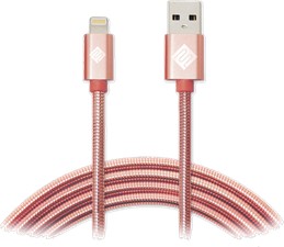 Qmadix 3.3&#39; USB-A to Lightning Premium Metallic Charge/Sync Cable