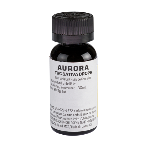 THC Sativa Drops - Aurora - Oil
