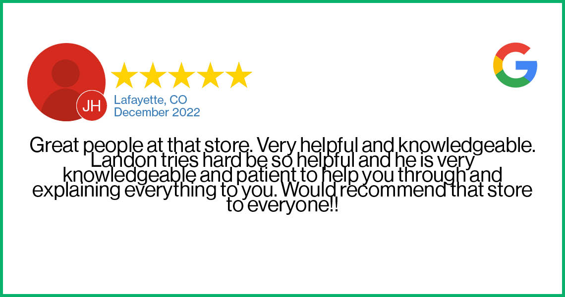 Check out this recent customer review about the Verizon Cellular Plus store in Lafayette, CO.