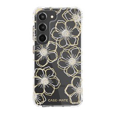 Samsung -  Galaxy S23 5G Case-Mate Floral Gems Case - Silver/Gold