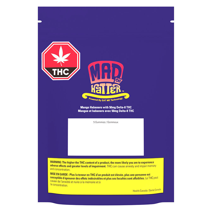 Mango Habanero Soft Chews 6.25:1 Delta-8/THC - MAD Hatter OG - Gummies