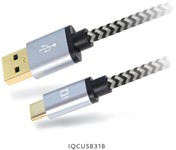 iQ USB Type-C to USB 3.1A Cable Braided 1.5M
