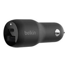Belkin - Car Charger BOOSTCHARGE Dual w/ PPS 37W