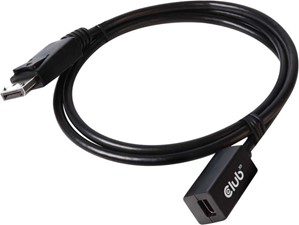 Club3D Club 3D - MiniDisplayPort 1.4 to DisplayPort Extension Cable 8K60HZ Extension Cable F/M 1m/3.28ft Black