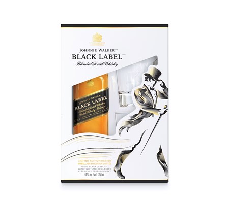 Diageo Canada Johnnie Walker Black Label Gift Pack 750ml