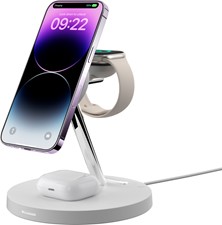 SwitchEasy PowerStation 4-in-1 Magnetic Wireless Charging Stand White