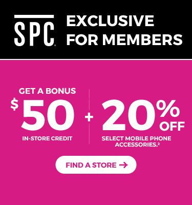 Get a bonus $50 in-store credit and 20% off select accessories. Find a store.