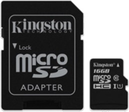 Kingston 16GB UHS-I Class 10 microSDHC Canvas Select Flash Card