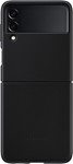 Samsung Galaxy Z Flip3 Leather Cover - Black