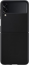 Samsung Galaxy Z Flip3 Leather Cover - Black