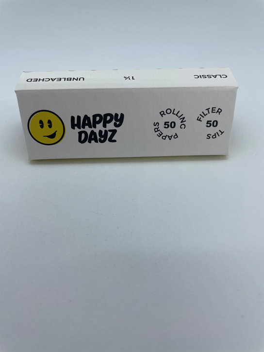 Happy Dayz, Classic 1.25 Unbleached Rolling Papers