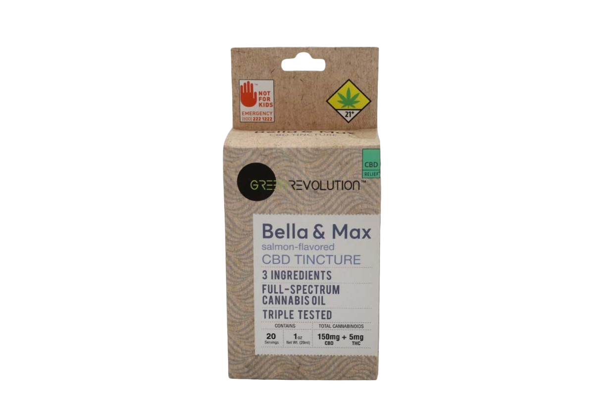 Green Revolution CBD Bella & Max 3x Tincture