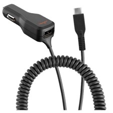 Ventev 20w Dashport R2400c Dual Car Charger With Usb A And Connected Usb C Cable