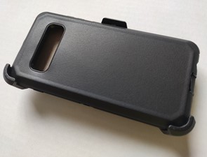 Bulk Packaging Galaxy S10+ Holster Combo Case - Black