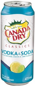 Canada Dry Mott’s 1C Canada Dry Classics Vodka &amp; Soda 473ml