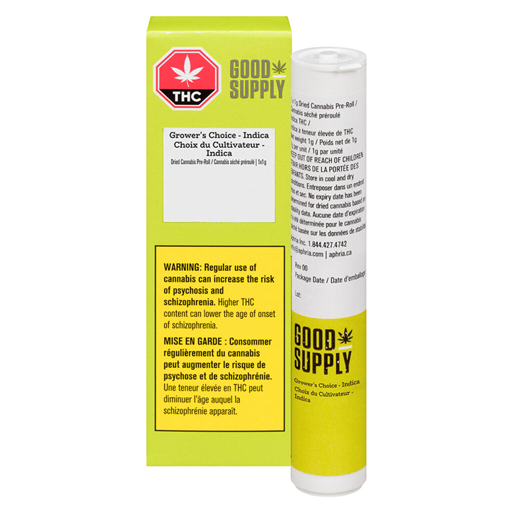 Grower's Choice Indica - Good Supply - Pre-Roll