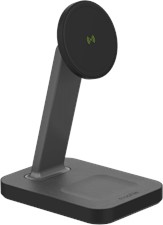 Mophie mophie - Snap Plus 2 in 1 Wireless Charging Stand and Pad 15W - Black