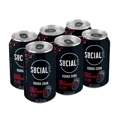 Aware Beverages Social Lite Field Strawberry Soda 2130ml