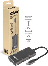 Club3D - USB-C Gen 2 to 2 USB + 2 USB-C Data Hub