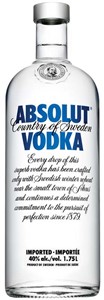 Corby Spirit &amp; Wine Absolut Blue Vodka 1750ml
