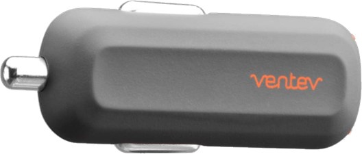 Ventev - Car Charger 2.4A w/Single USB Port Black