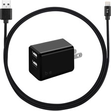 OtterBox Wireless Pad 10w With Usb A 18w Wall Charger And Usb A To Micro Usb Cable - Black