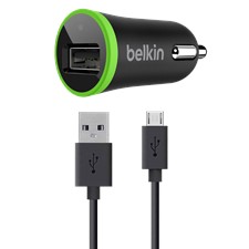 Belkin Car Charger &amp; 4&#39; microUSB Cable