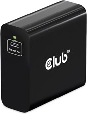 Club3D CAC1914 Travel Charger 140W GaN Single Port USB-C PD Black