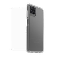 OtterBox -  Galaxy A12 React Series Case w/Trusted Glass Tempered Screen Protector