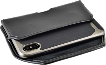 Turtleback iPhone X/XS Leather Executive Horizontal Belt Clip