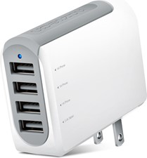 Naztech - N260 4.8A Quad USB Wall Charger