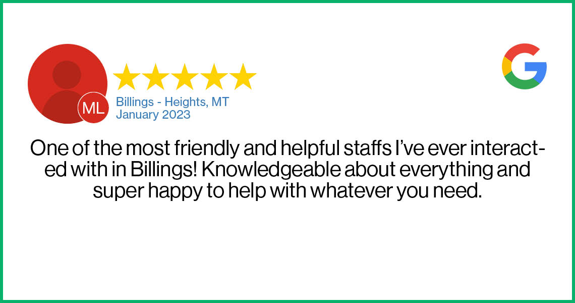 Check out this recent customer review about the Verizon Cellular Plus store in Billings, MT.