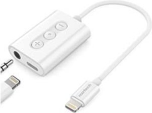 Naztech 3.5mm Headphone Jack &amp; Charge Adapter MFI w/ Lightning Connector