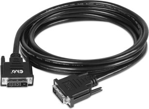 Club3D -  DVI-D Dual Link (24+1) Cable Bi-Directional M/M 3m/9.8ft 28AWG Black
