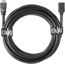 Club3D - High Speed HDMI 4K60HZ Extension Cable 5m/16.4ft M/F 26 AWG Black